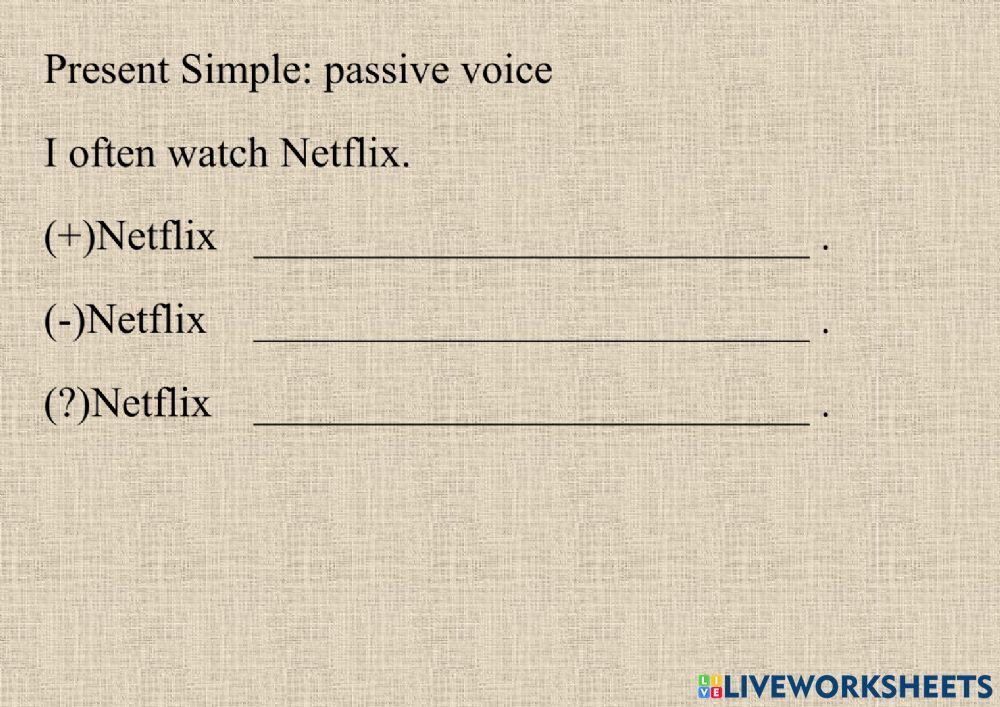 Passive voice present simple past simple