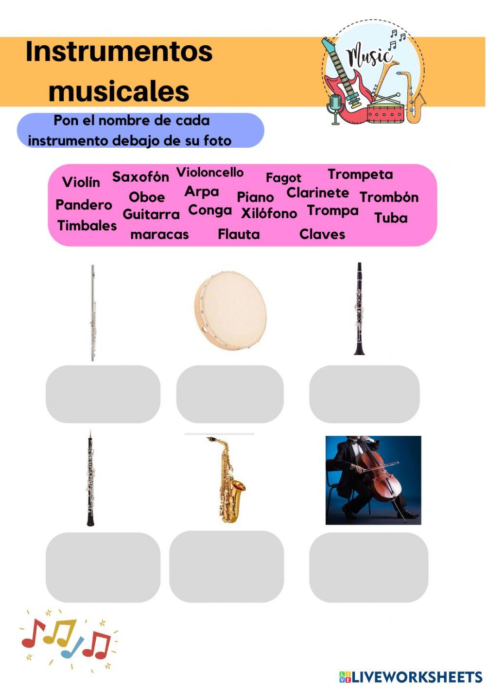 Los instrumentos musicales