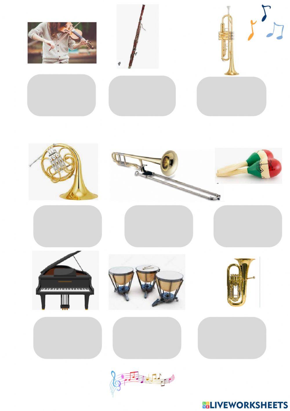 Los instrumentos musicales