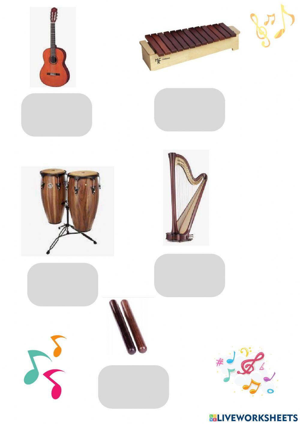 Los instrumentos musicales