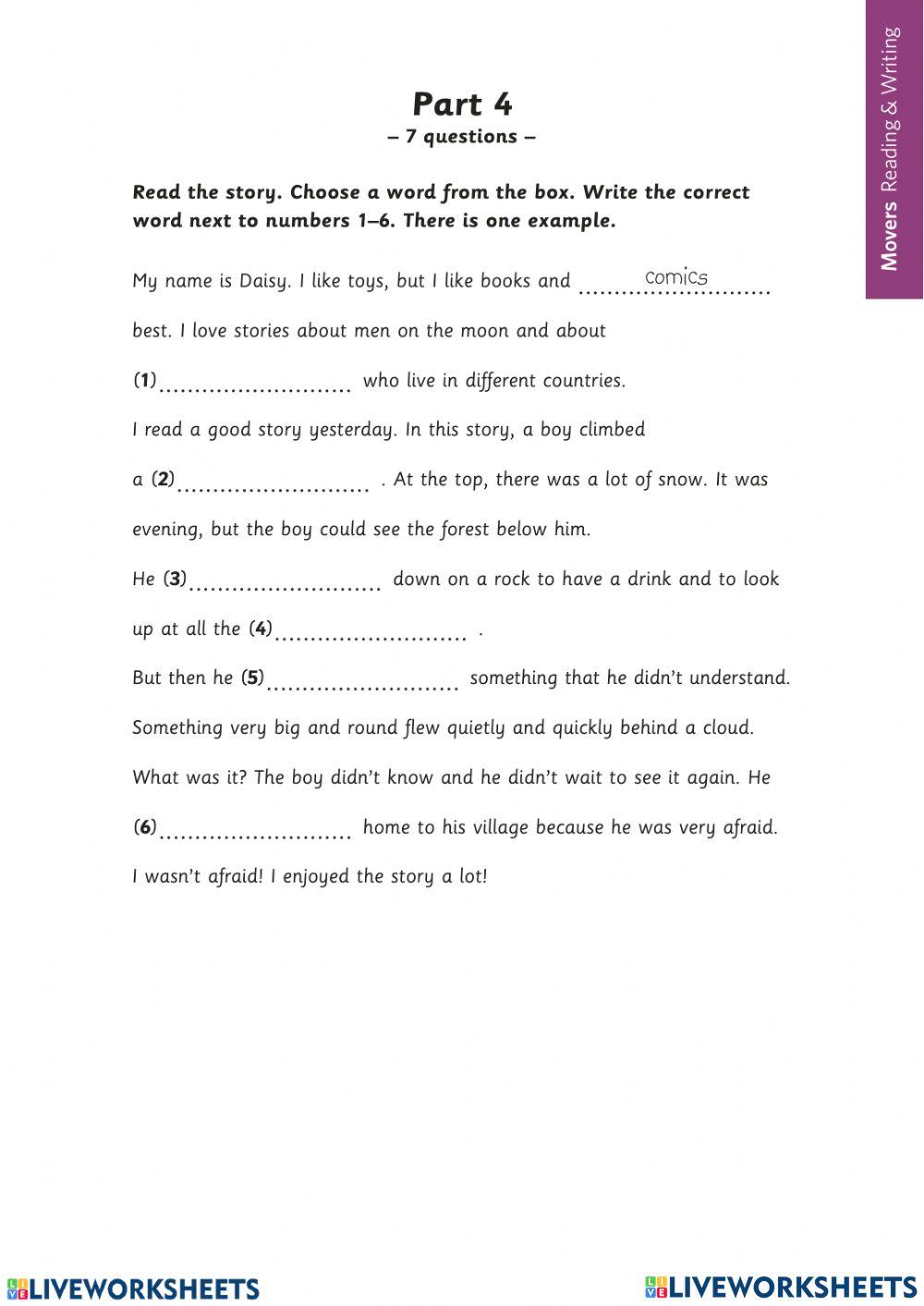 Reading and Writing MOVERS