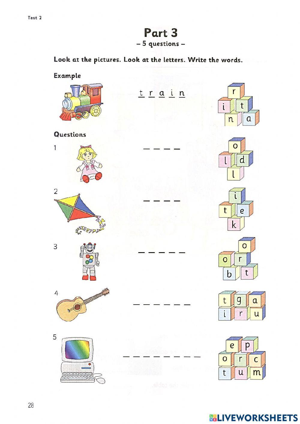 Explorer 2 - Big exam 2 - Reading and writing