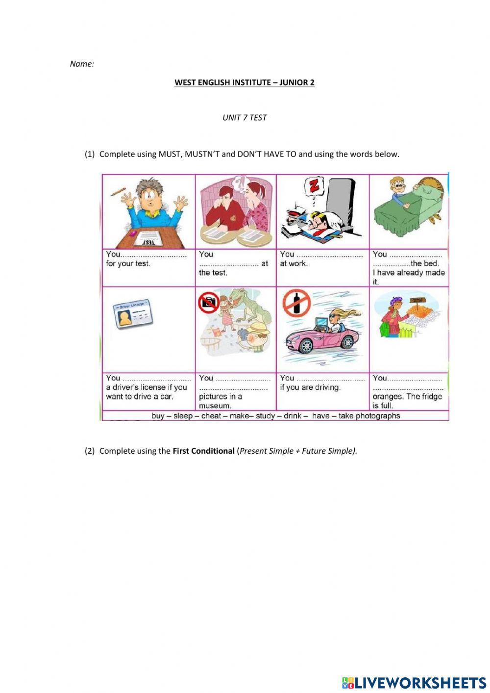 Junior 2 TEST Junior 2 TEST