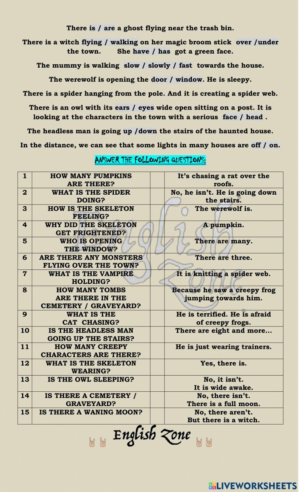 Picture Description A Creepy Town Halloween