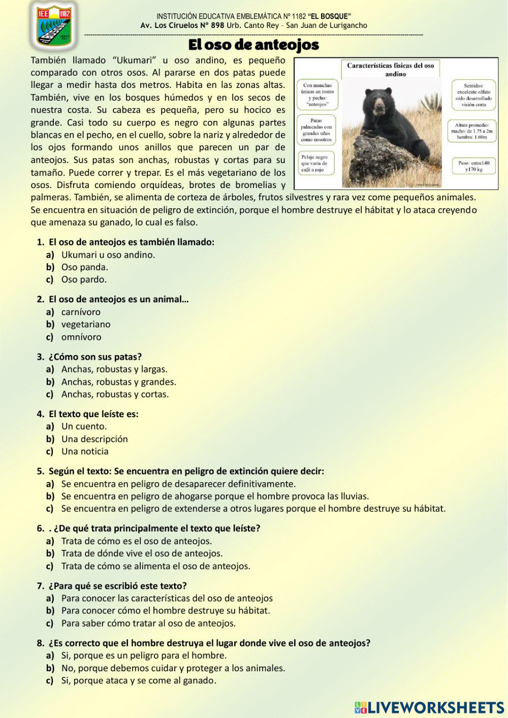 TEXTOS DESCRIPTIVOS 4TO GRADO
