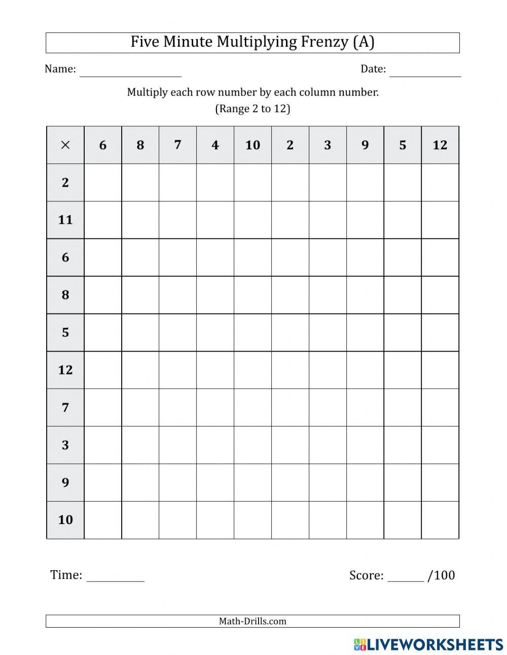 Practice Worksheet