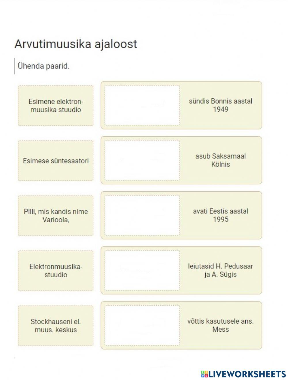 Arvutimuusika ajaloost