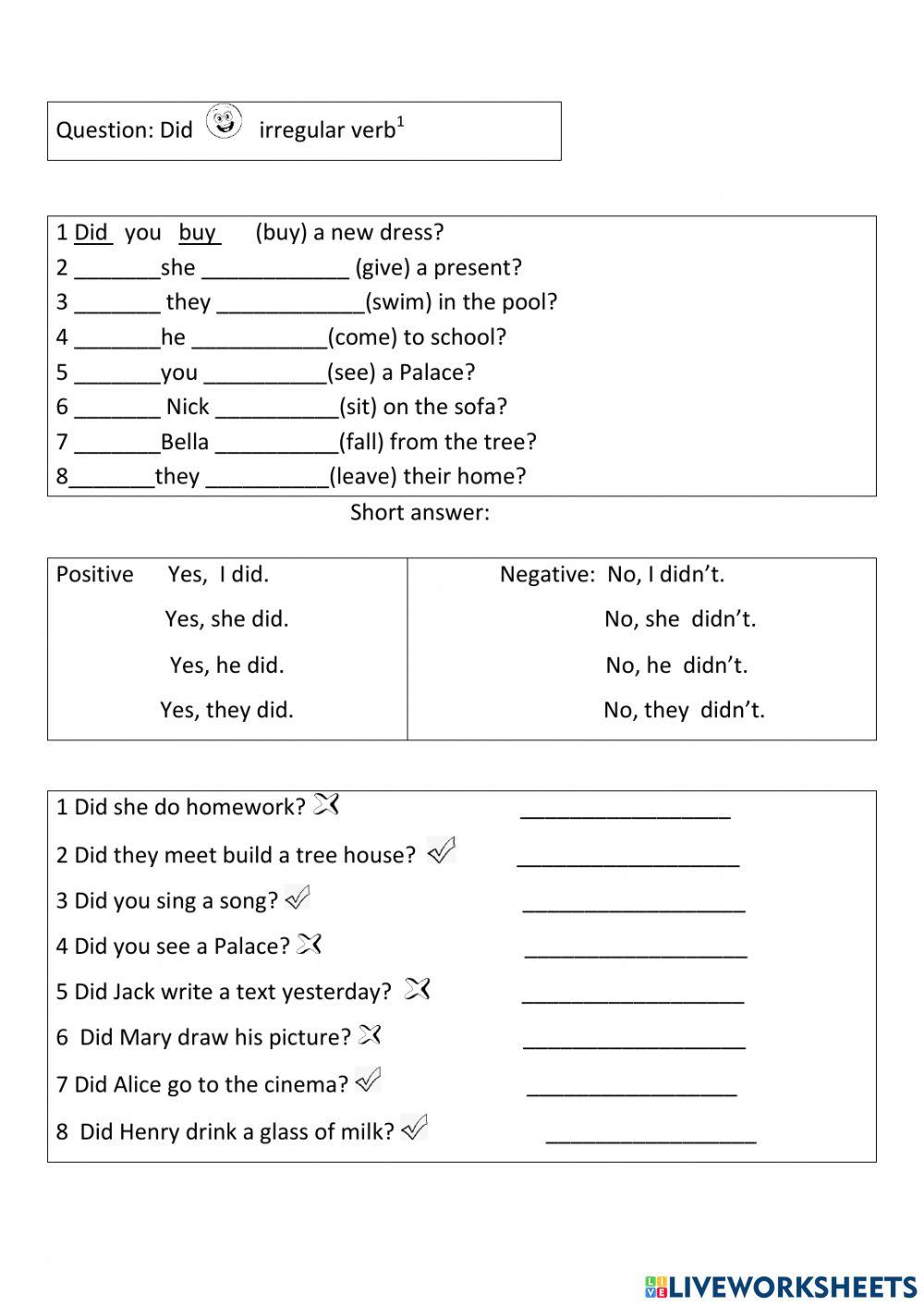 Past Simple irregular verbs