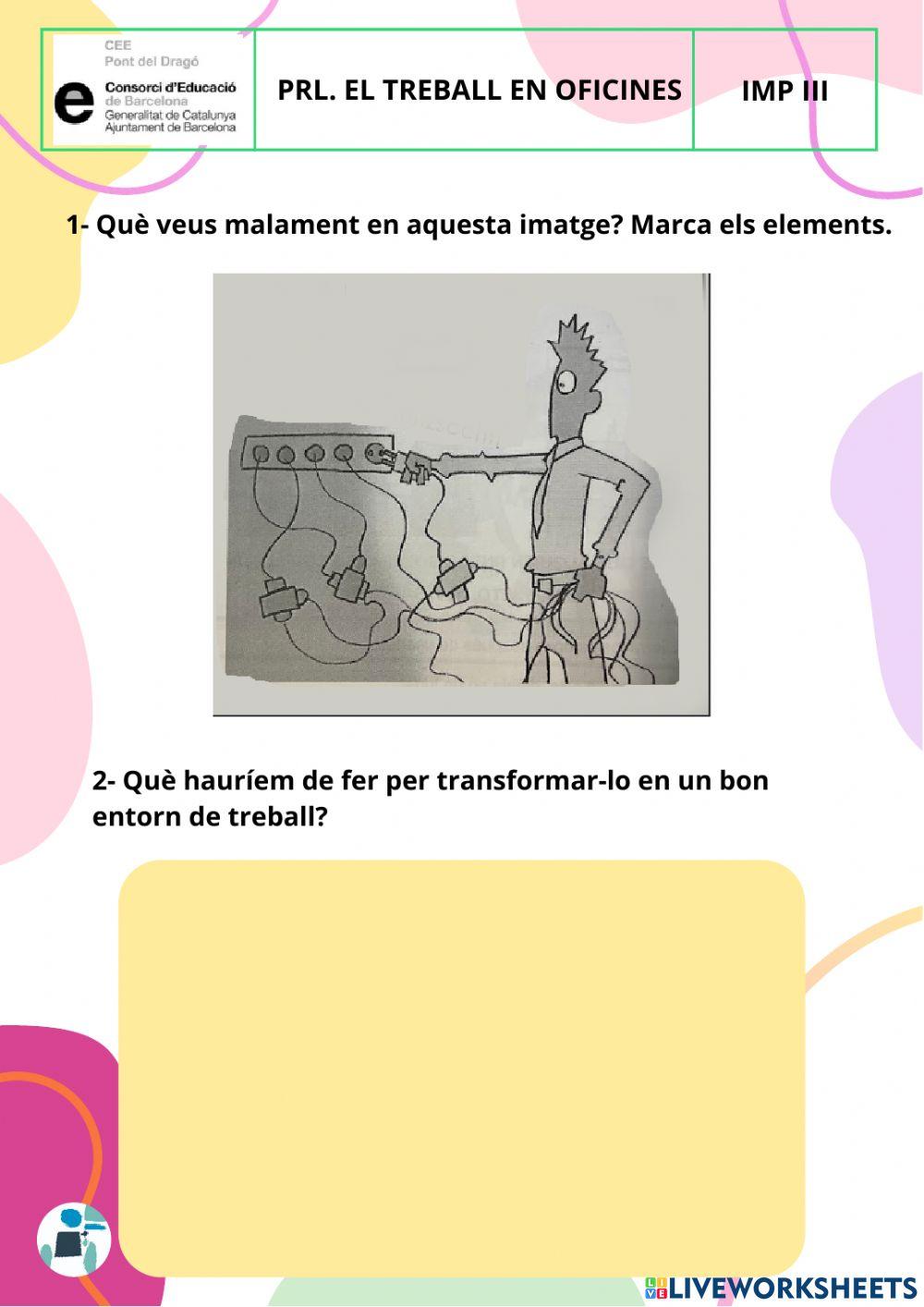 El treball en oficines anàlisi imatges