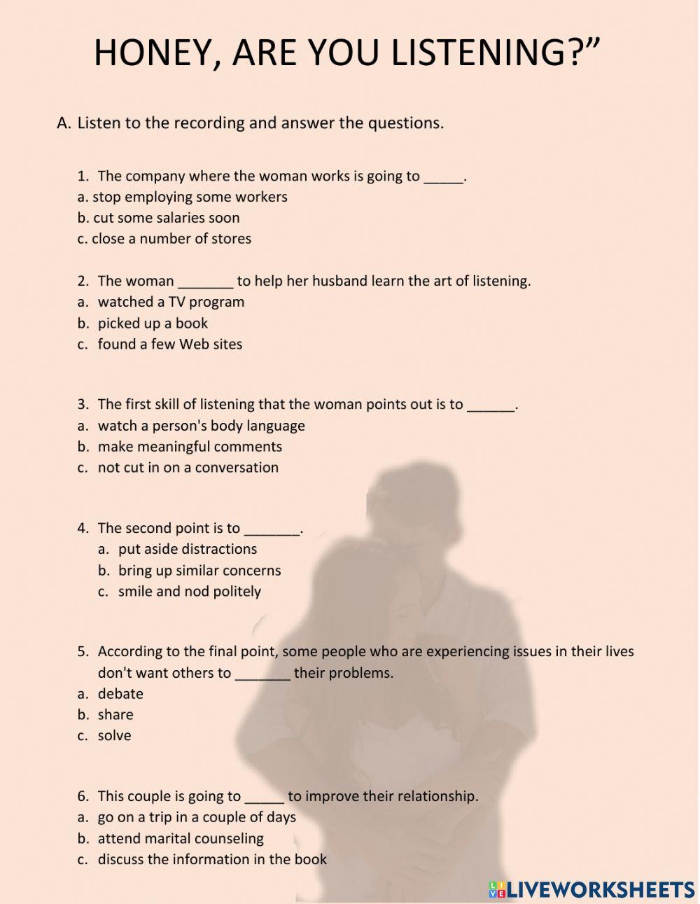 “honey. are you listening?”