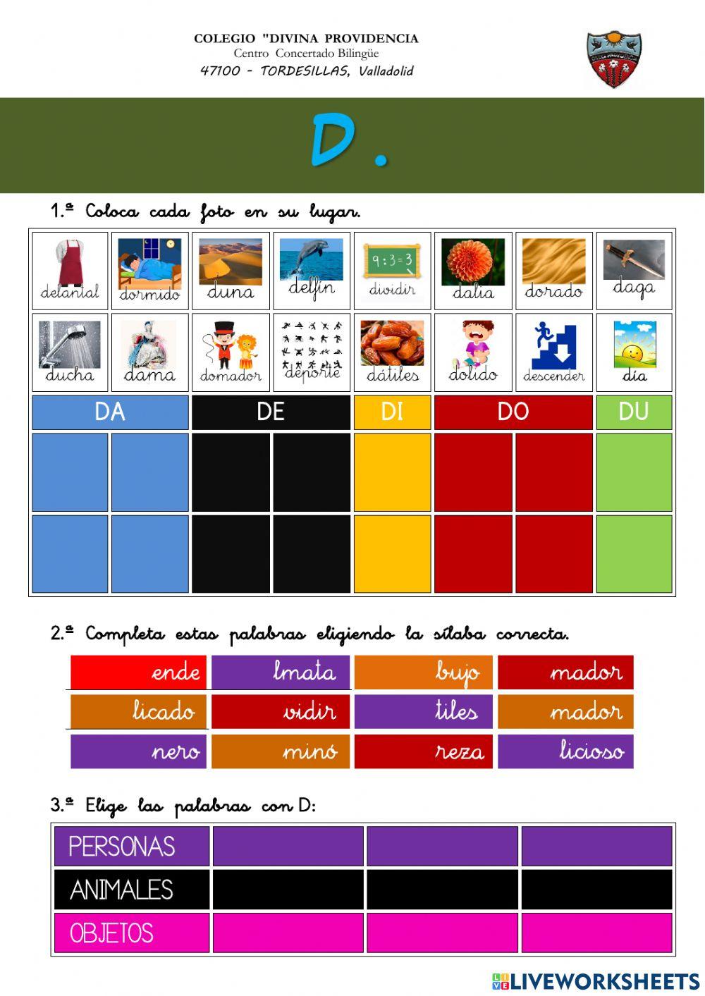 26.- ORTOGRAFÍA: la D