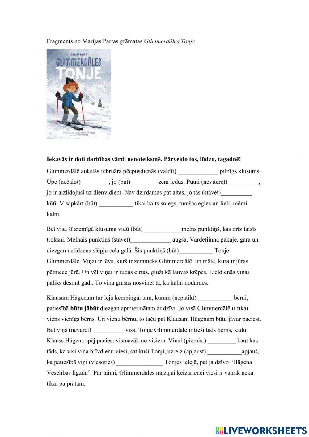 Darbības vārds tagadnē