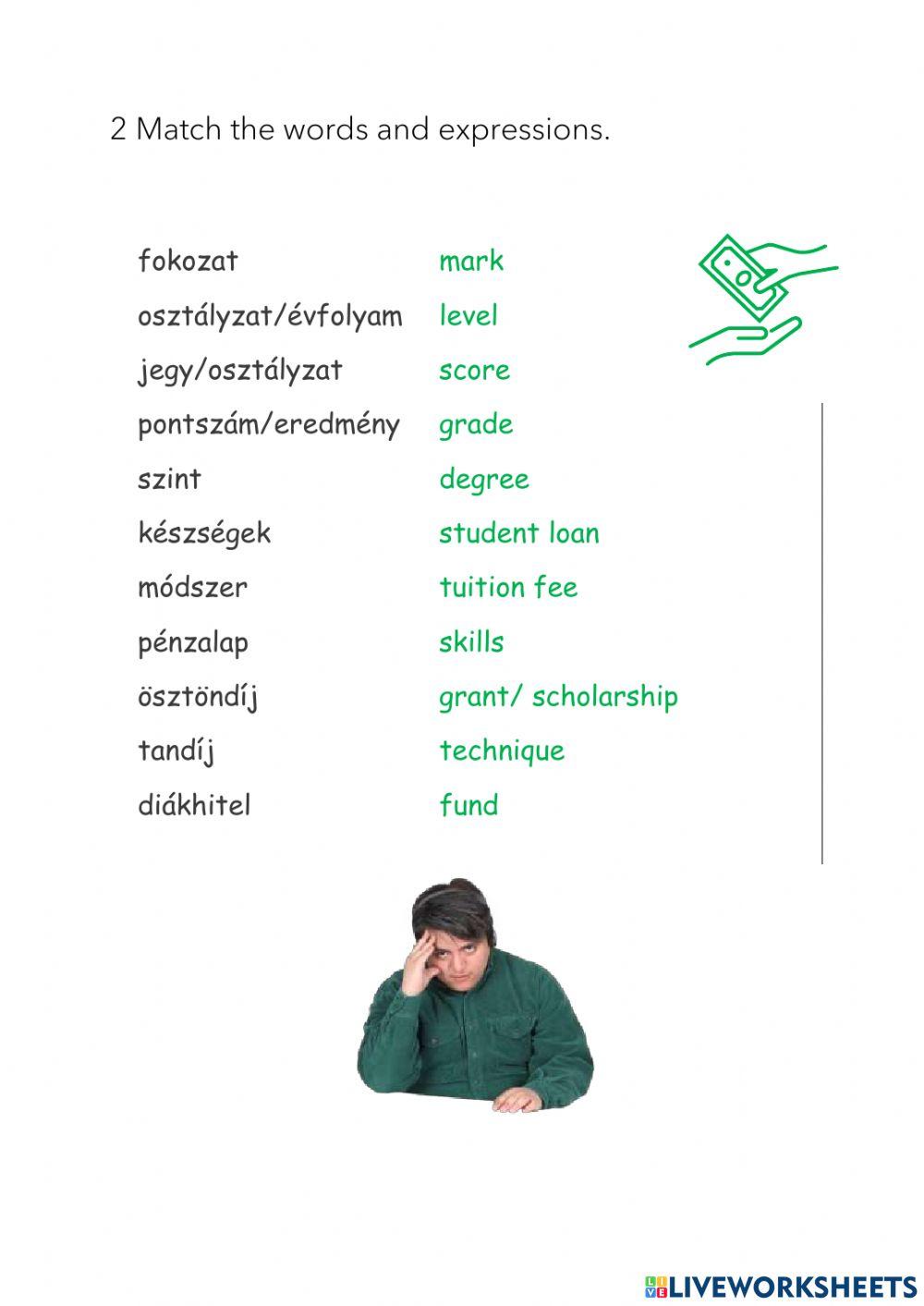 Education vocabulary Test 1