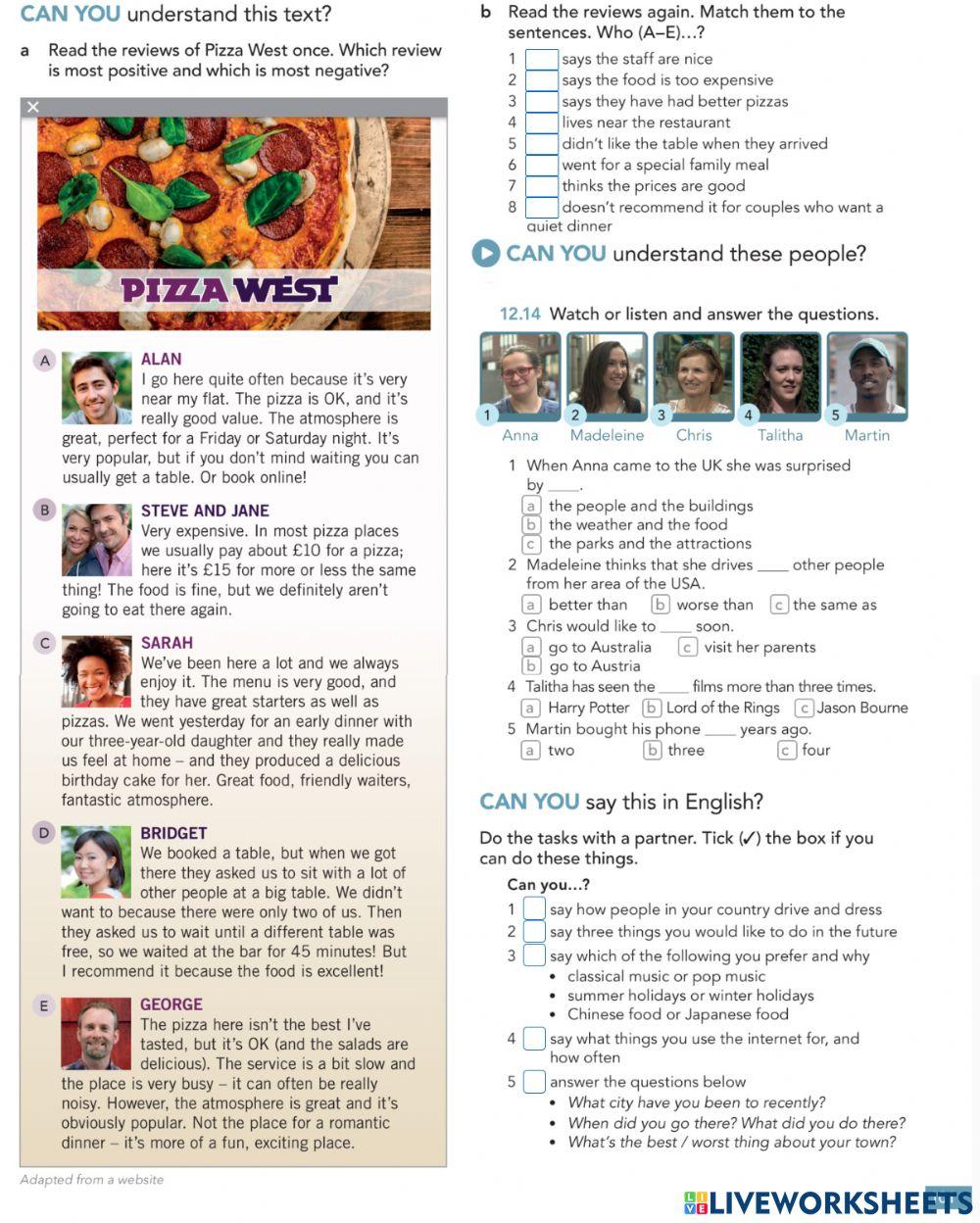 Revision reading and listening