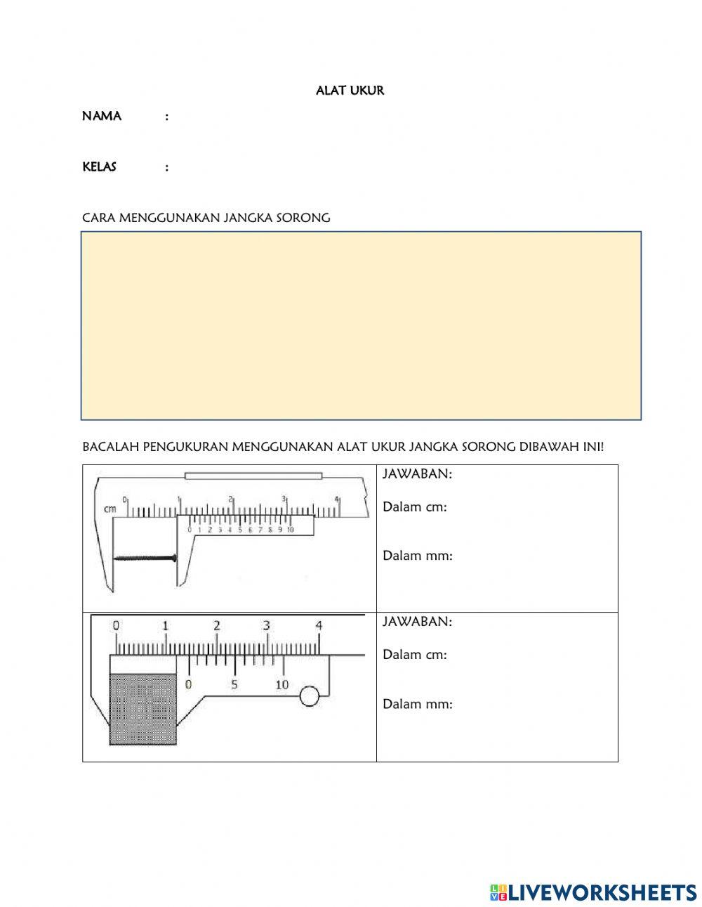 Jangka sorong mikro meter