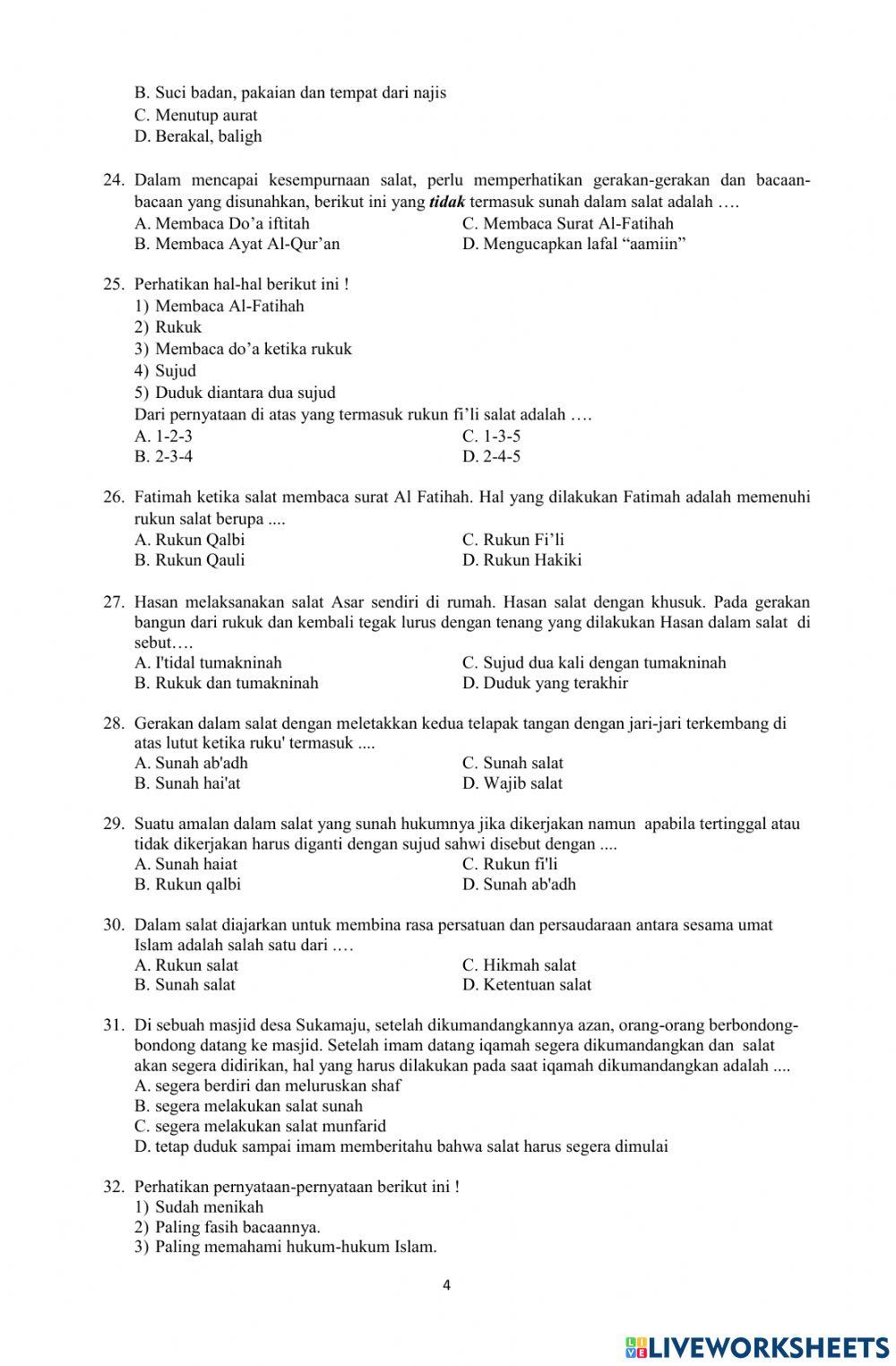 Fikih PAS Gasal Kls 7