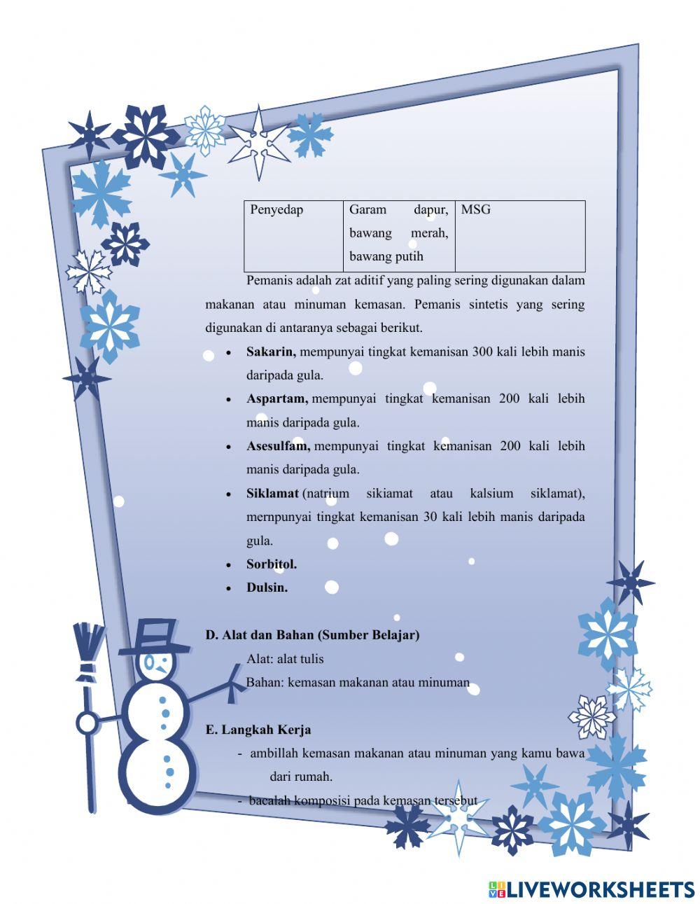 LKPD Zat Aditif
