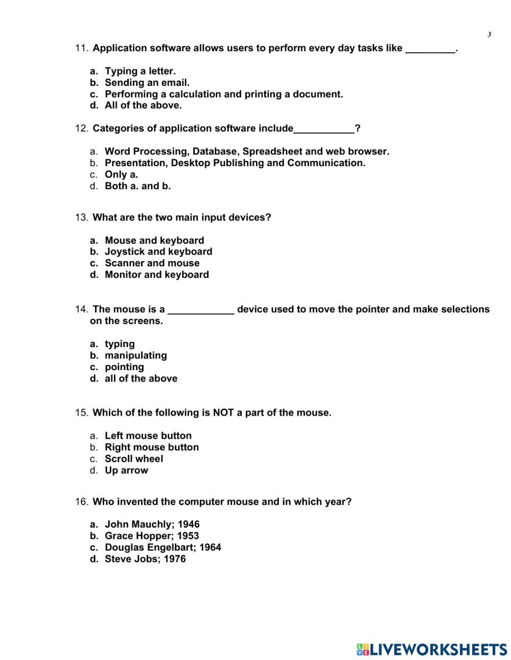 Software, Mouse & Keyboard