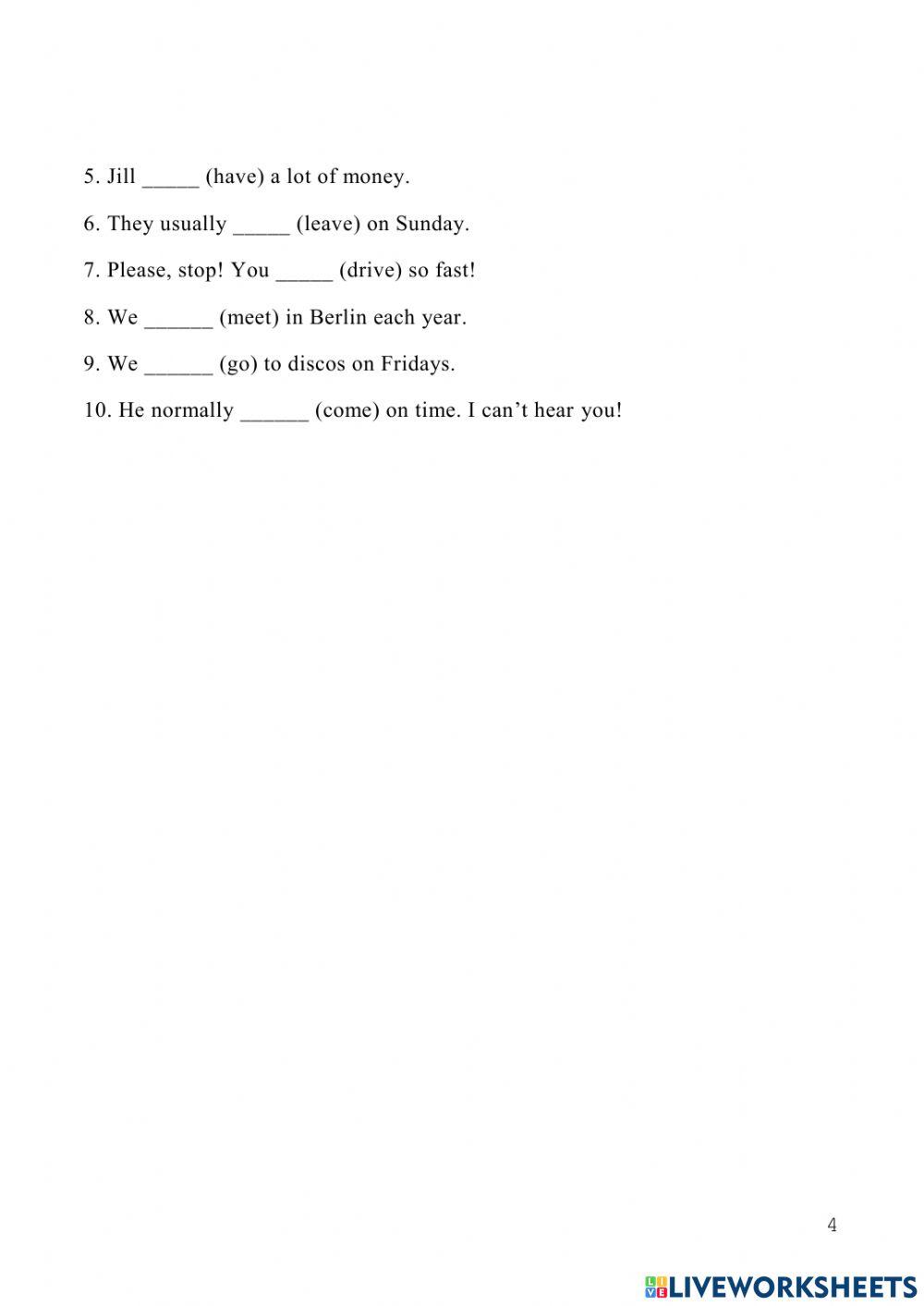 The Present Simple Tense & The Present Progressive Tense