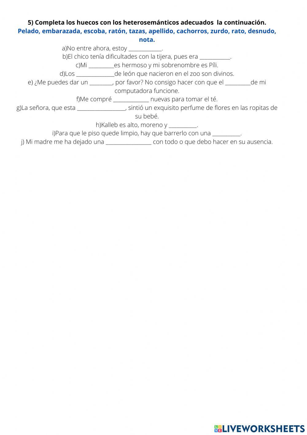 Evaluación 1º estádio