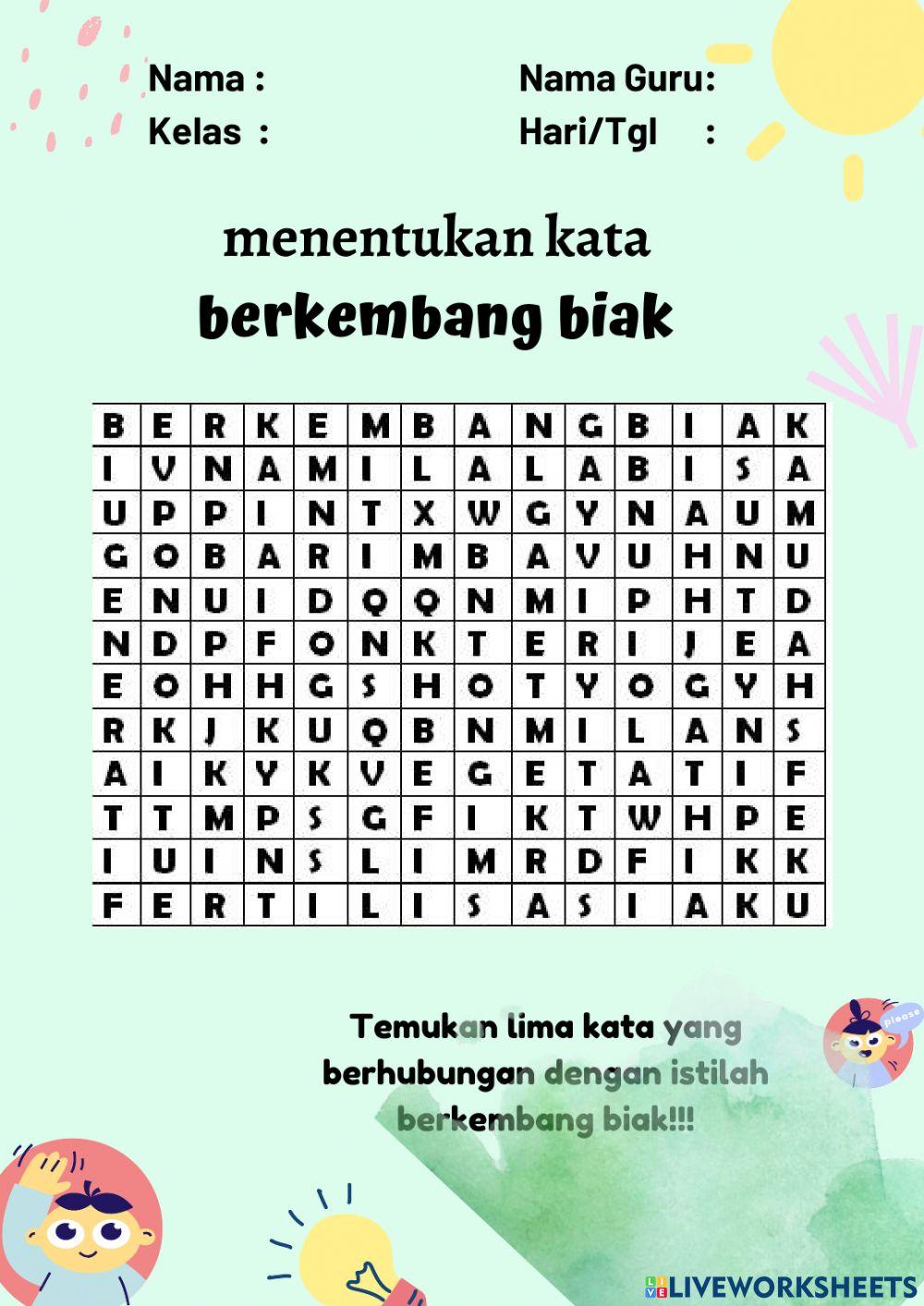 Lkpd ciri -ciri makhluk hidup