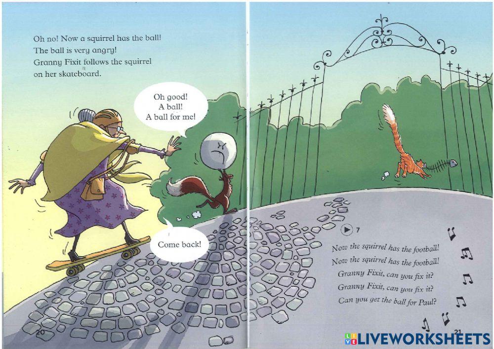 Hw granny fix and the ball page 12 to 18