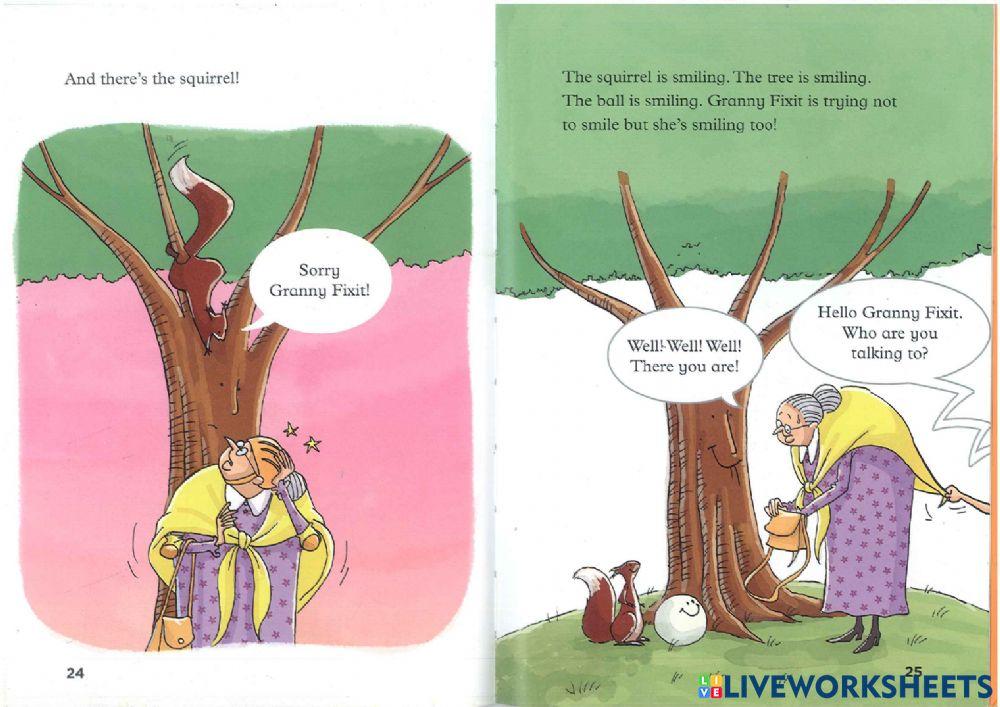 Hw granny fix and the ball page 12 to 18