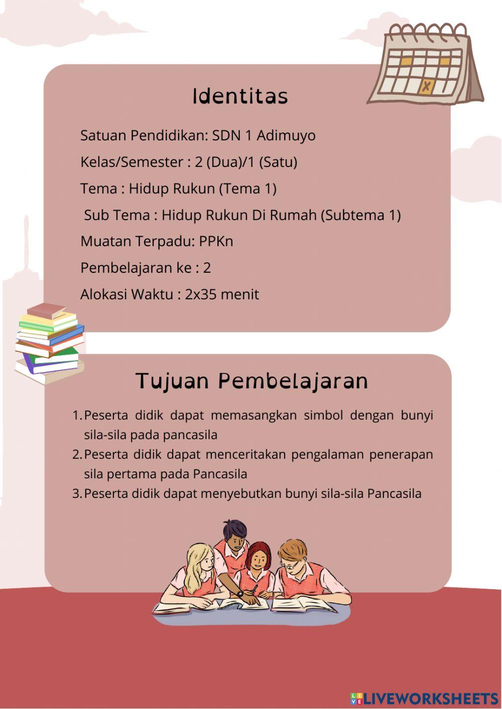 Memasangkan simbol dan sila