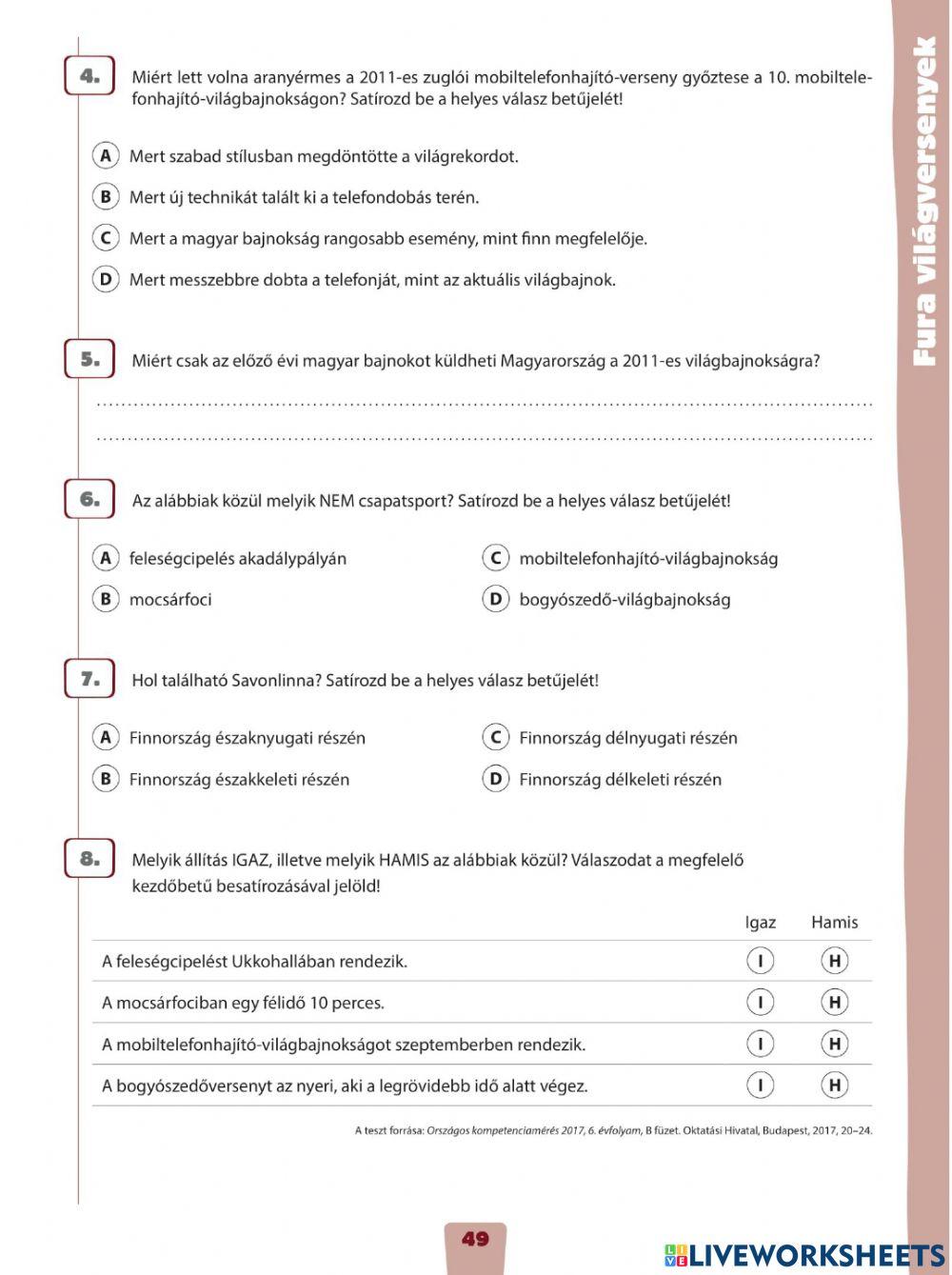 Fura világversenyek