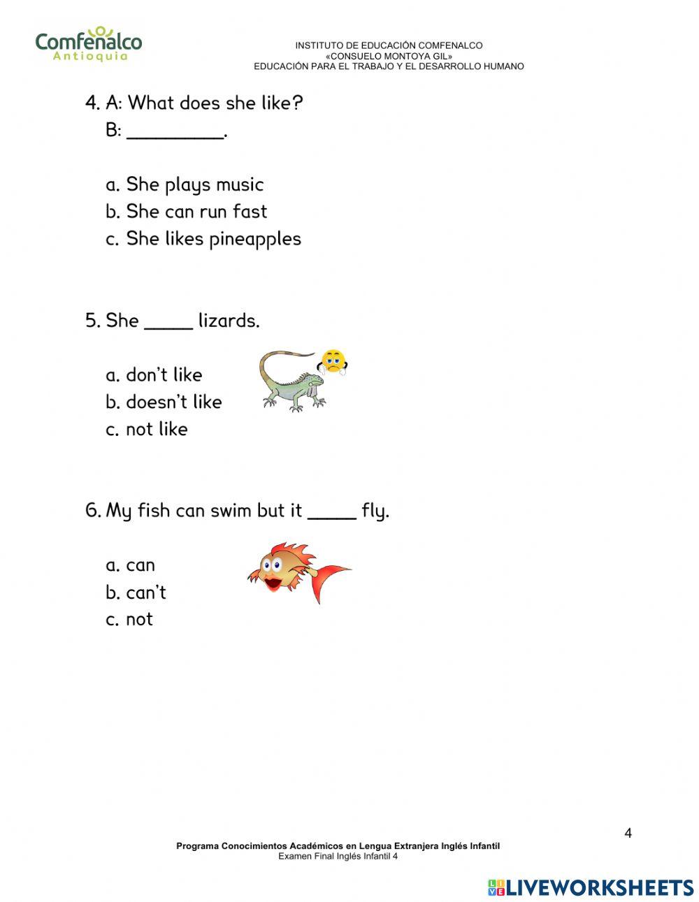 English Code 3 final test
