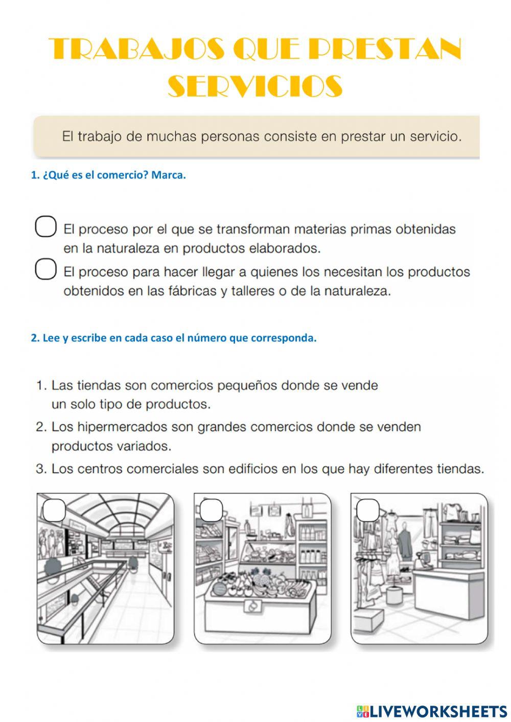 Trabajos que prestan servicios