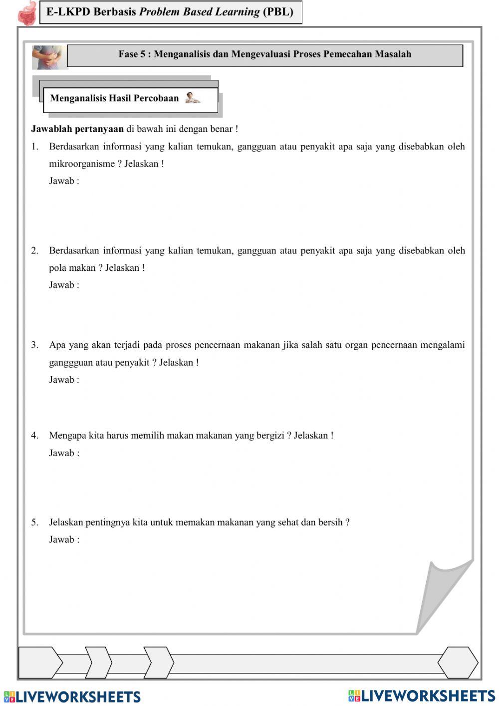 LKPD-Gangguan Sistem Pencernaan