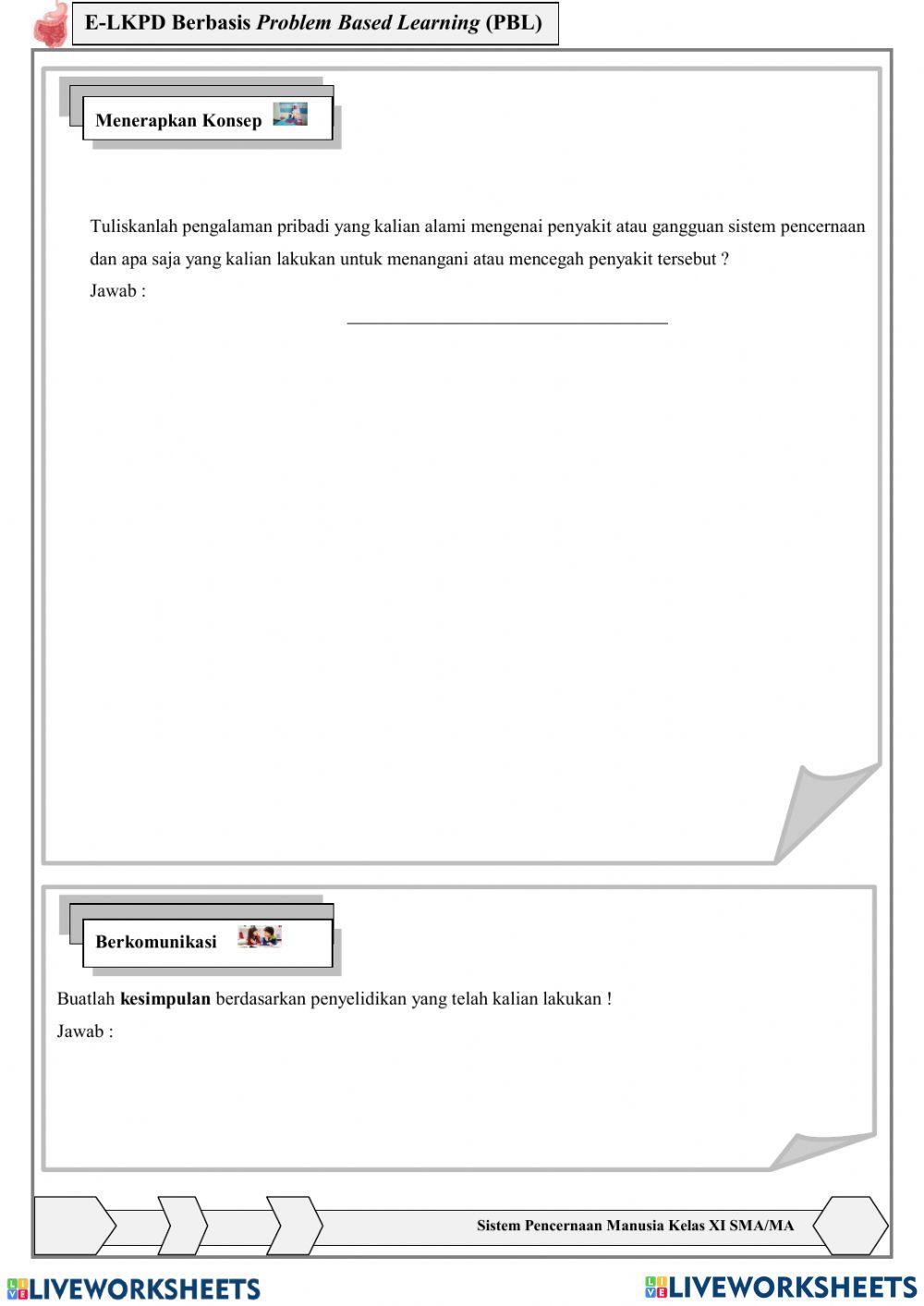 LKPD-Gangguan Sistem Pencernaan