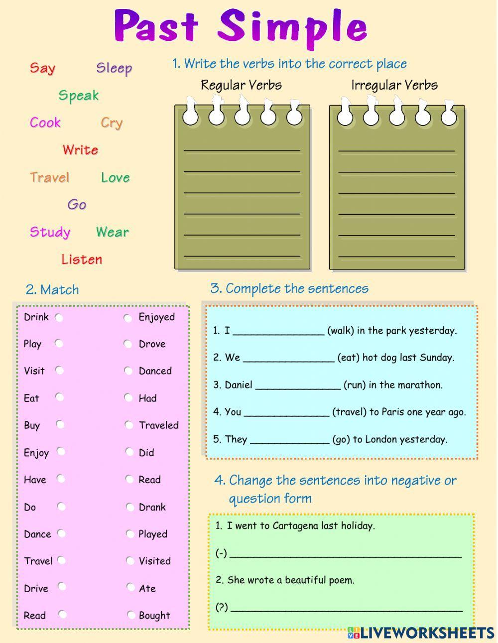 Past simple tense