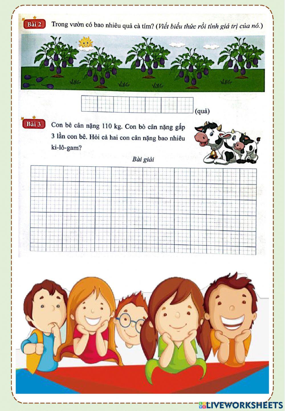 Luyện tập chung - Toán 3