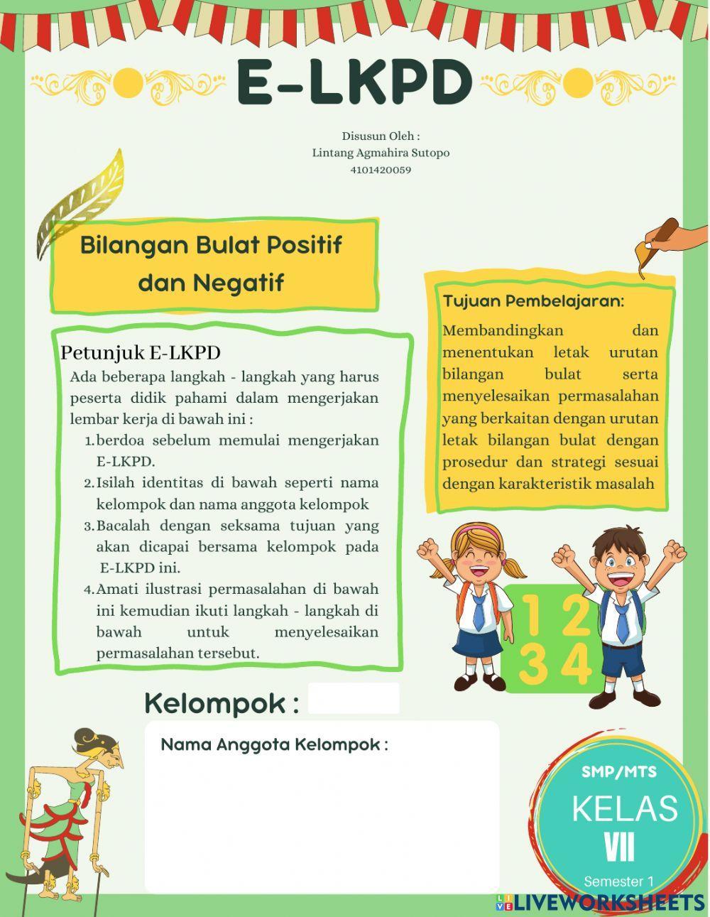 E-LKPD Bilangan Real