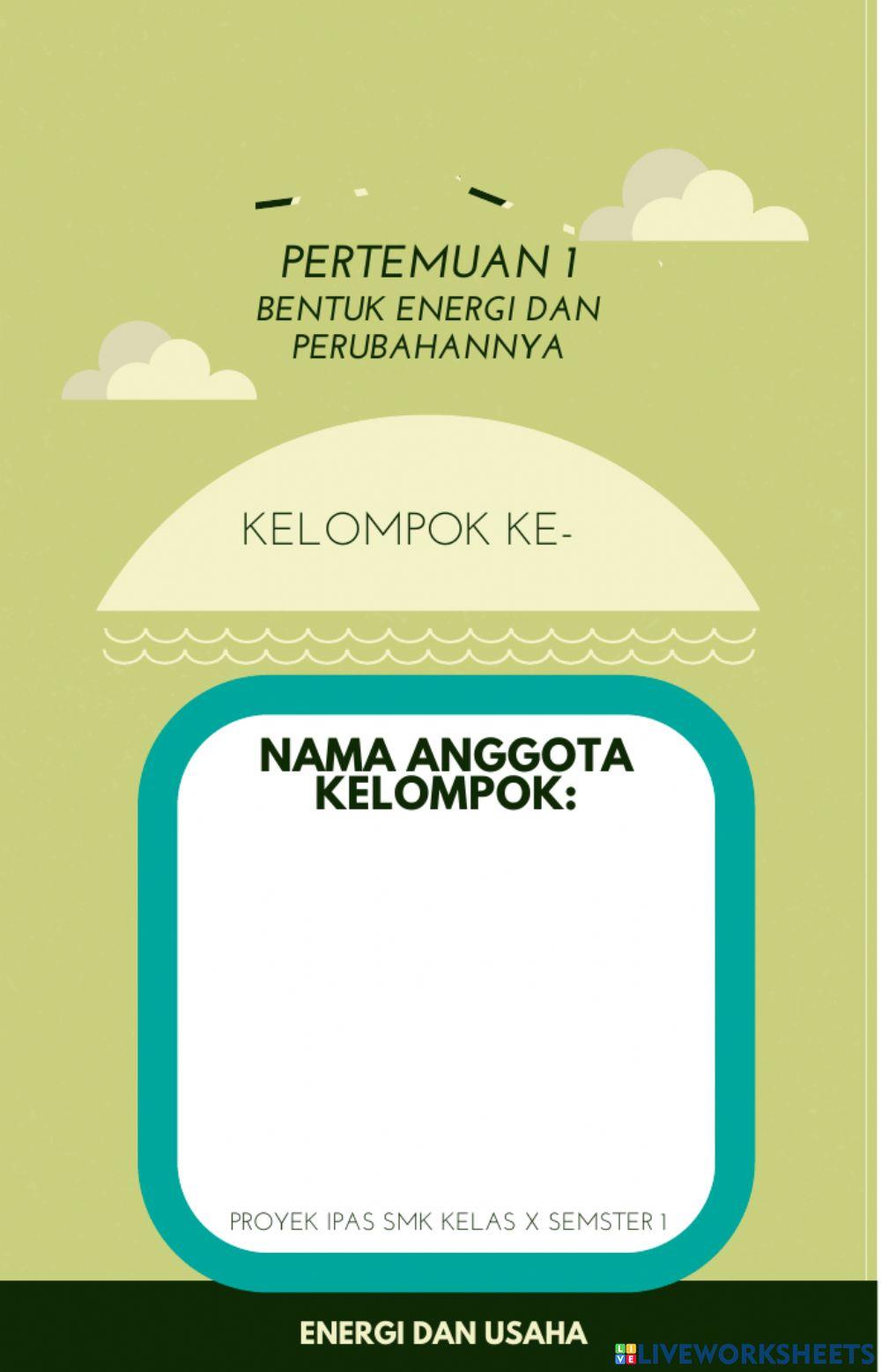 LKPD Energi dan Perubahannya