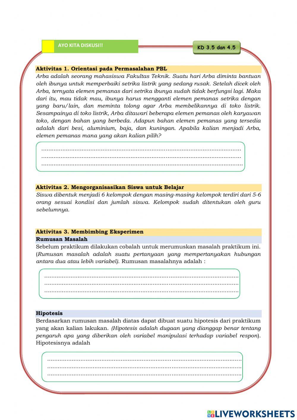 LKPD Perpindahan Kalor