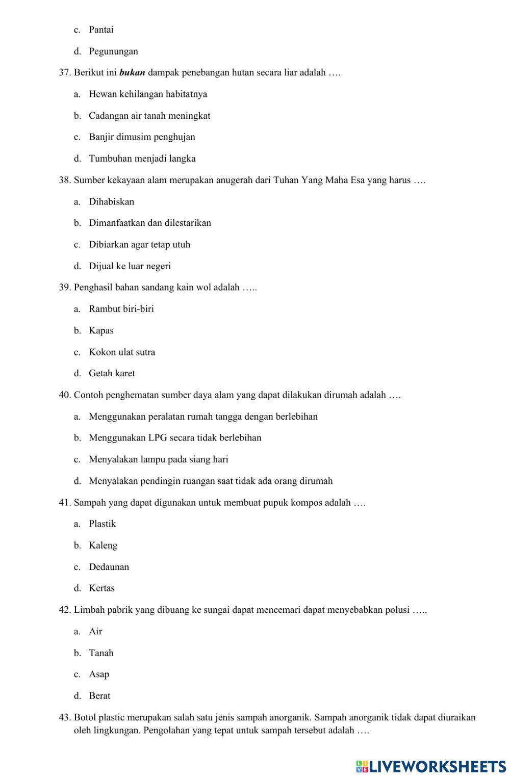 Soal PAS Ganjil IPA 2022-2023