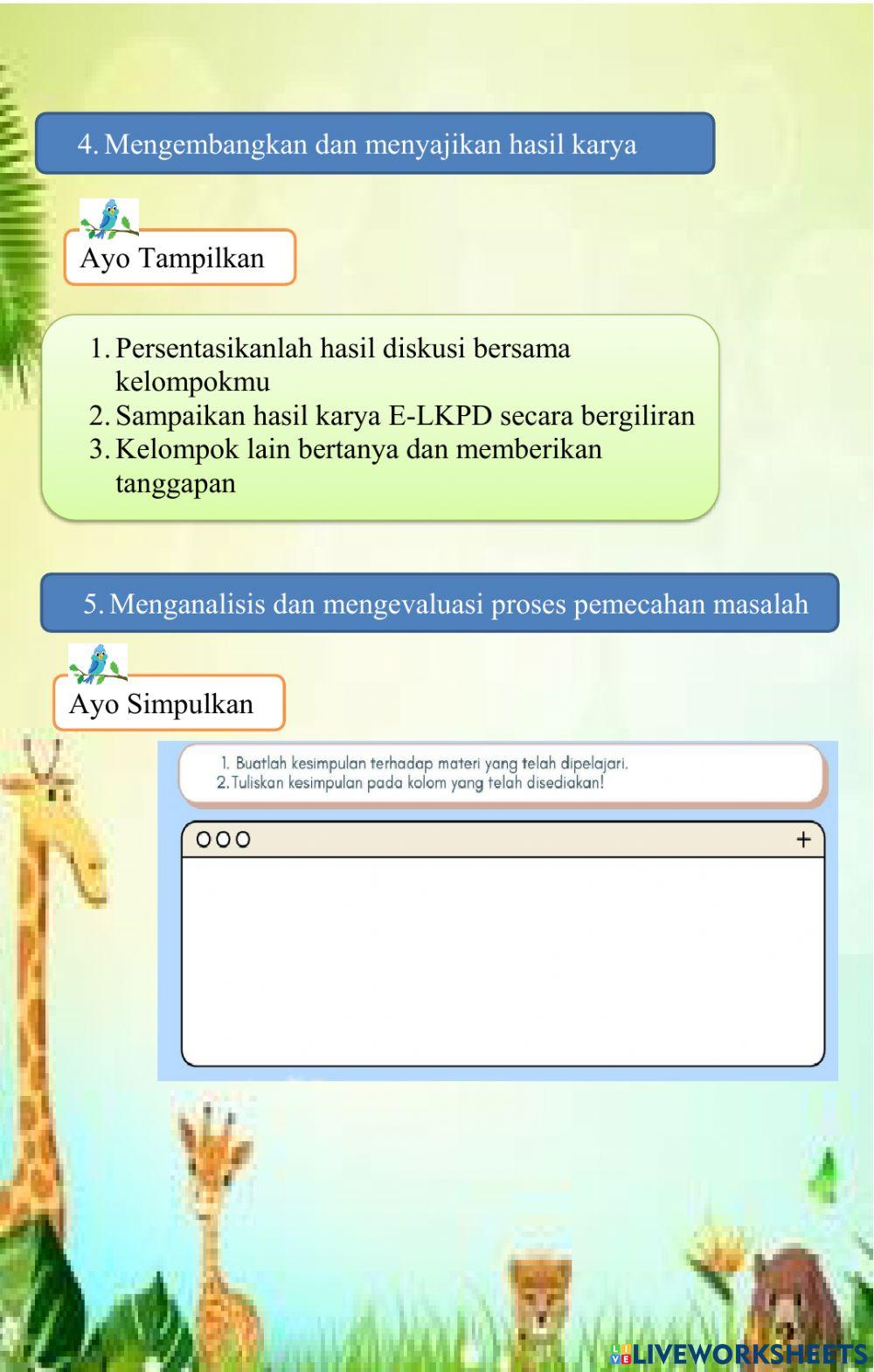 Lkpd kelas 5 tema 5 subtema 1