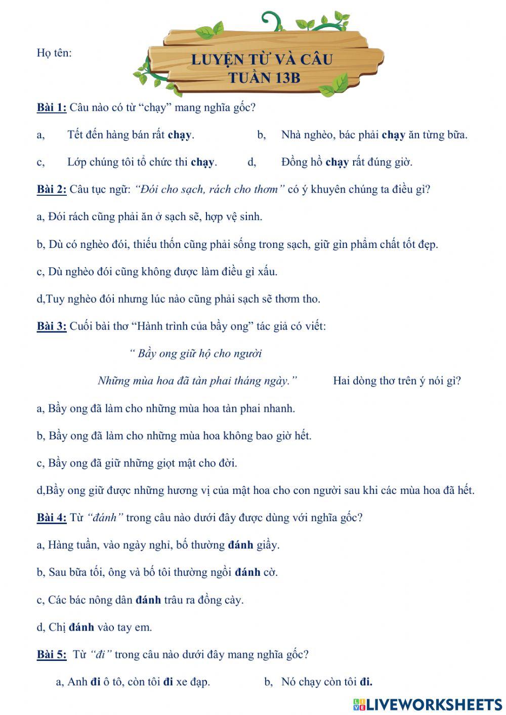 Tuần 13B - LTVC - Ngô Huyền