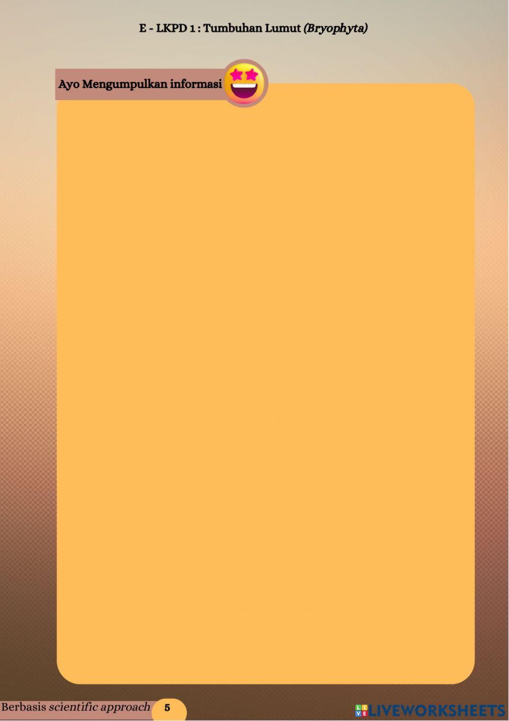 LKPD Elektronik Tumbuhan Lumut