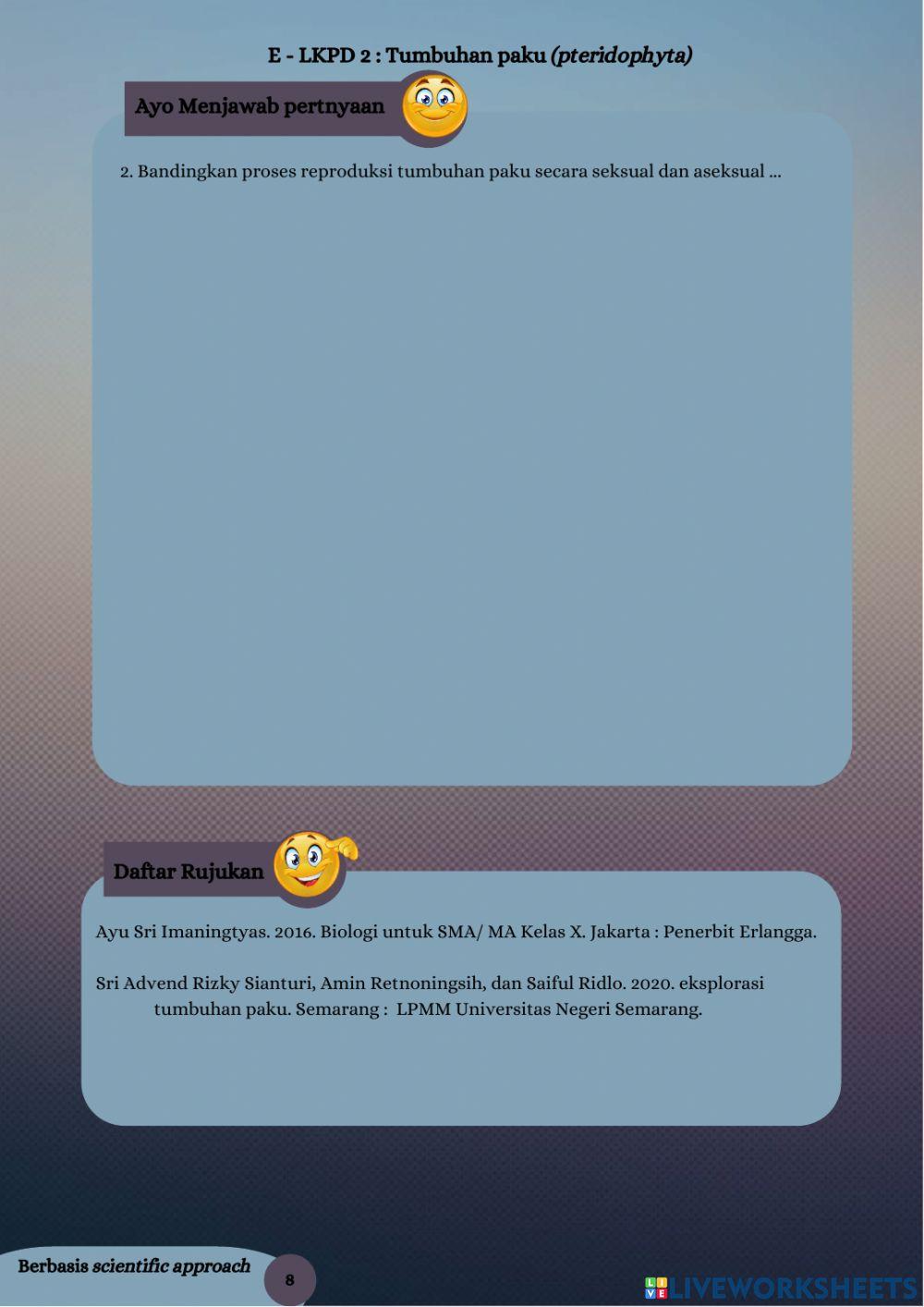 LKPD Elektronik Tumbuhan paku