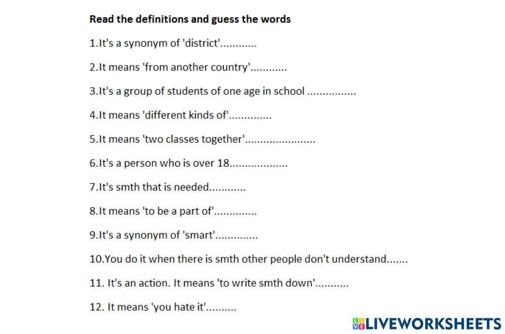 Learning languages voc check