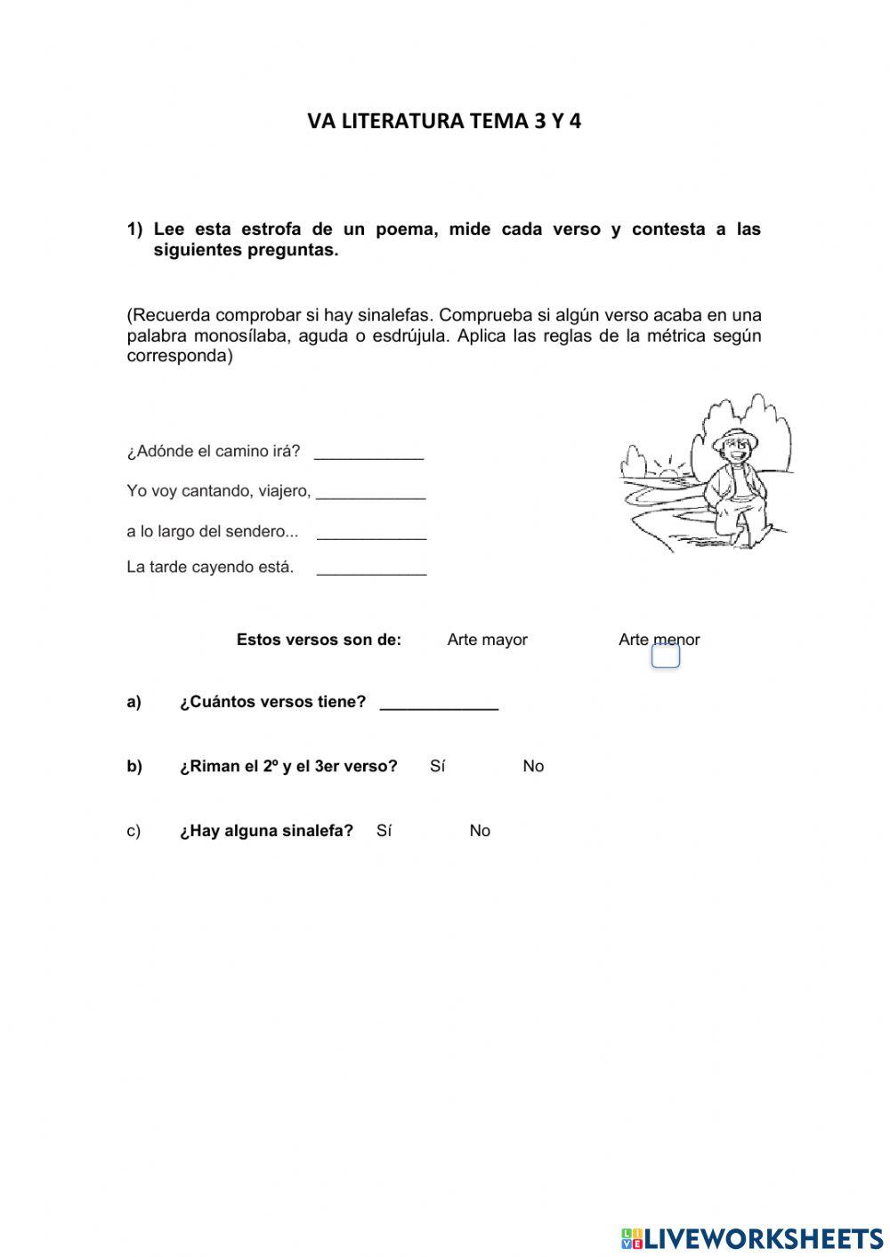 Literatura tema 3 y 4