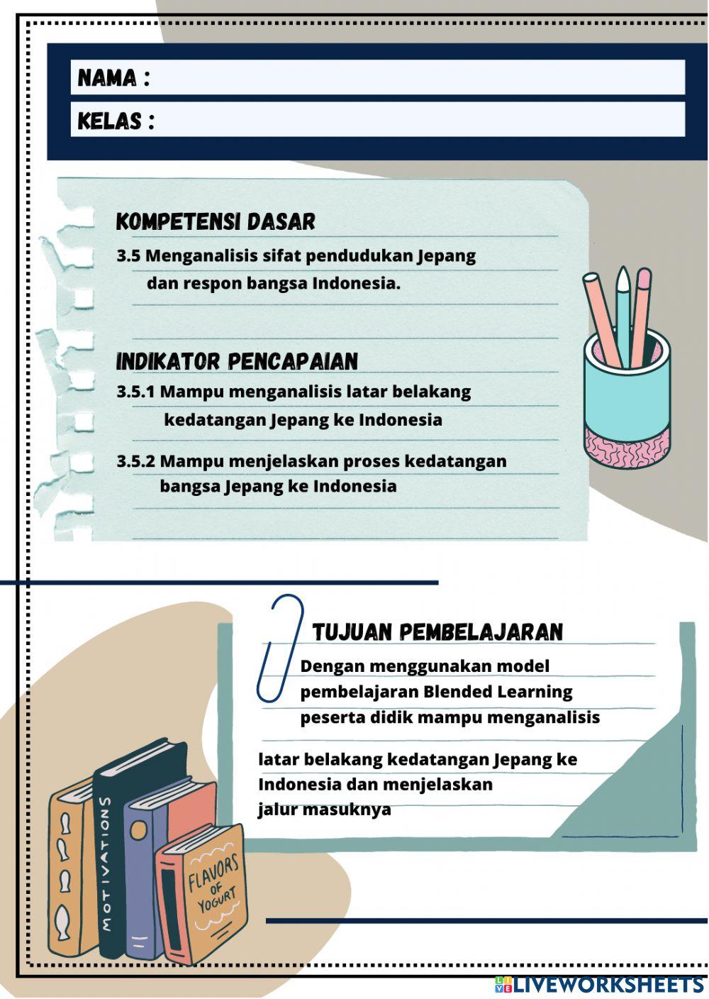 Kedatangan jepang ke indonesia