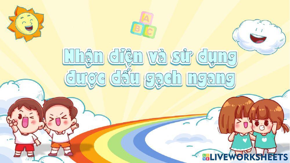 Từ có nghĩa giống nhau - Dấu gạch ngang