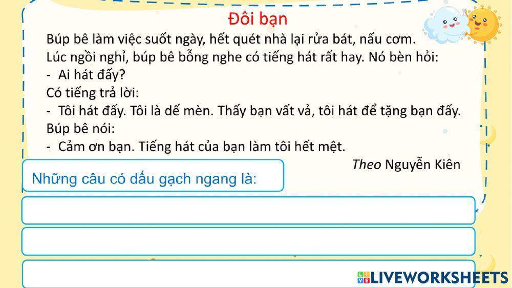 Từ có nghĩa giống nhau - Dấu gạch ngang