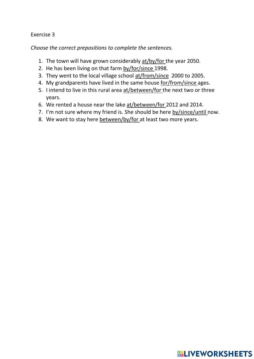 IE3, Unit 1, Grammar and Vocabulary, Exercise 3