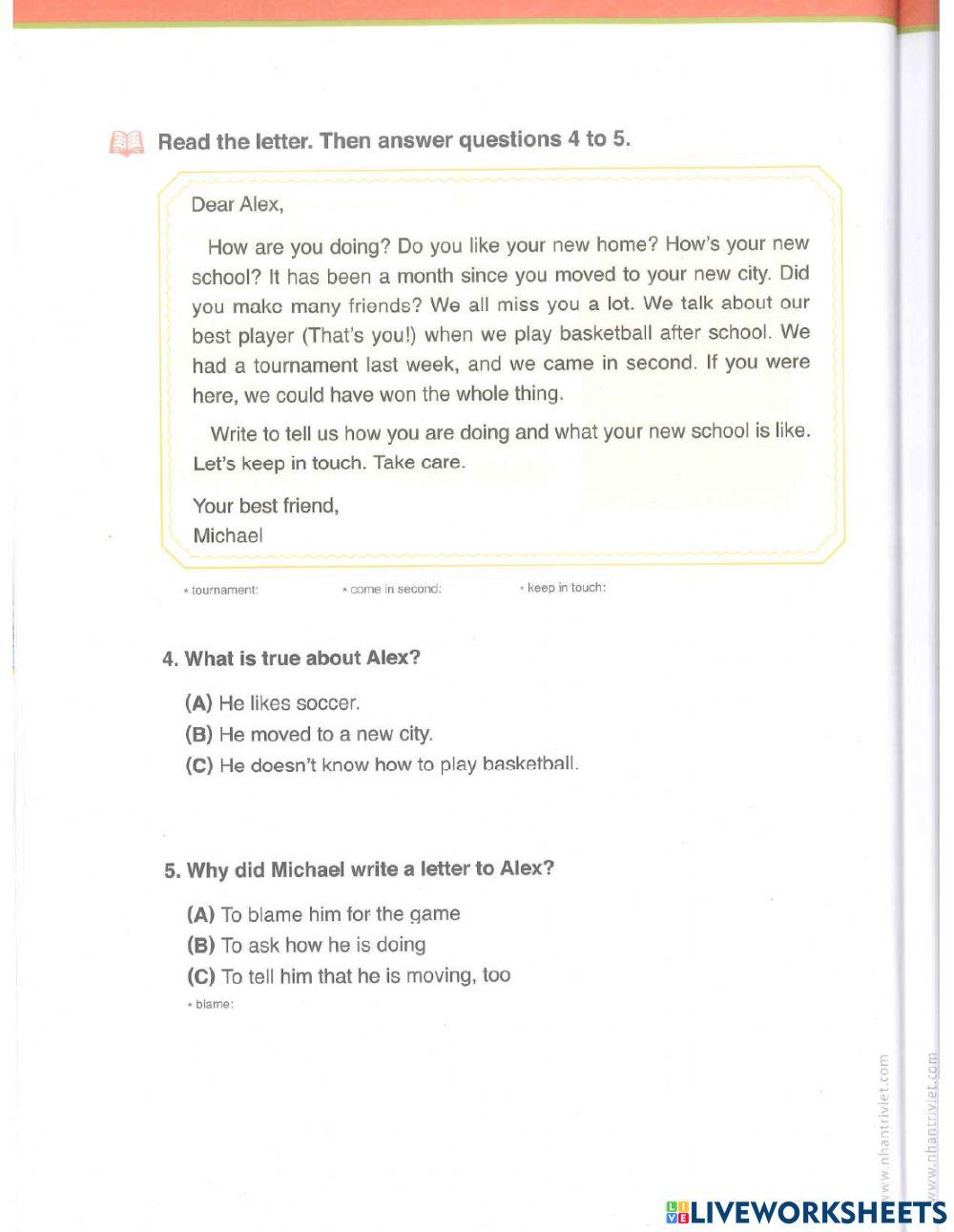 Toelf primary step 2 book 1 unit 1 reading skill